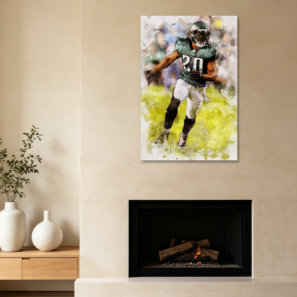 Brian Dawkins Art Poster 2 Canvas Wall Art Poster Decor Gift