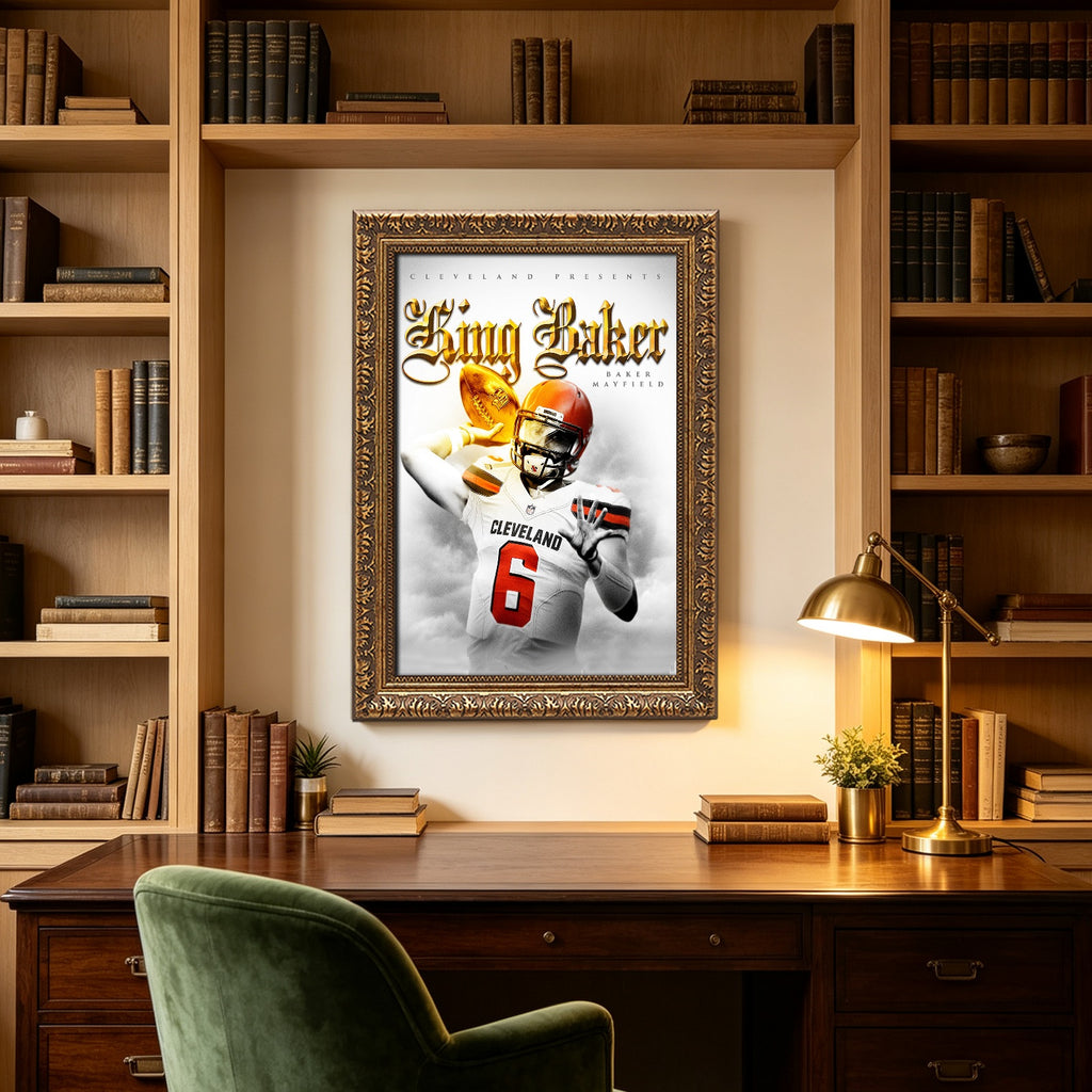 Baker Mayfield Celebrity Sports Art Poster School Dining Room Decoration 4 Canvas Wall Art Poster Decor Gift