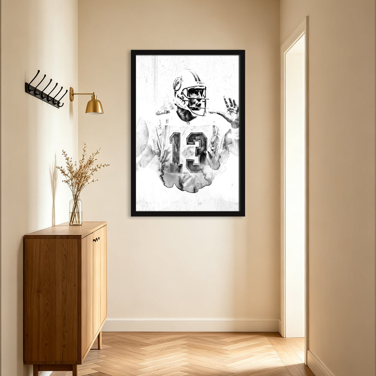 Dan Marino Art Sports Decorative Poster School Dormitory 2 Canvas Wall Art Poster Decor Gift