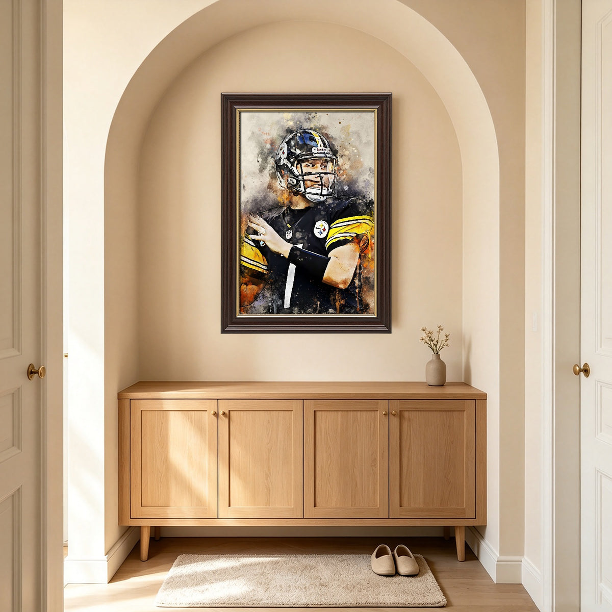 Ben Roethlisberger Celebrity Sports Art Poster School Dining Room Decoration 6 Canvas Wall Art Poster Decor Gift