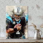 Cam Newton Celebrity Sports Art Poster School Dining Room Decoration 0 Canvas Wall Art Poster Decor Gift