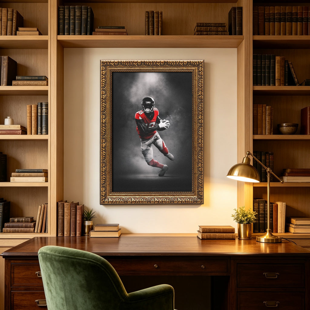 Calvin Ridley Art Sports Decorative Poster School Dormitory 6 Canvas Wall Art Poster Decor Gift
