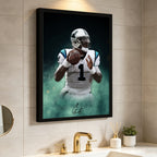 Cam Newton Celebrity Sports Art Poster School Dining Room Decoration 4 Canvas Wall Art Poster Decor Gift