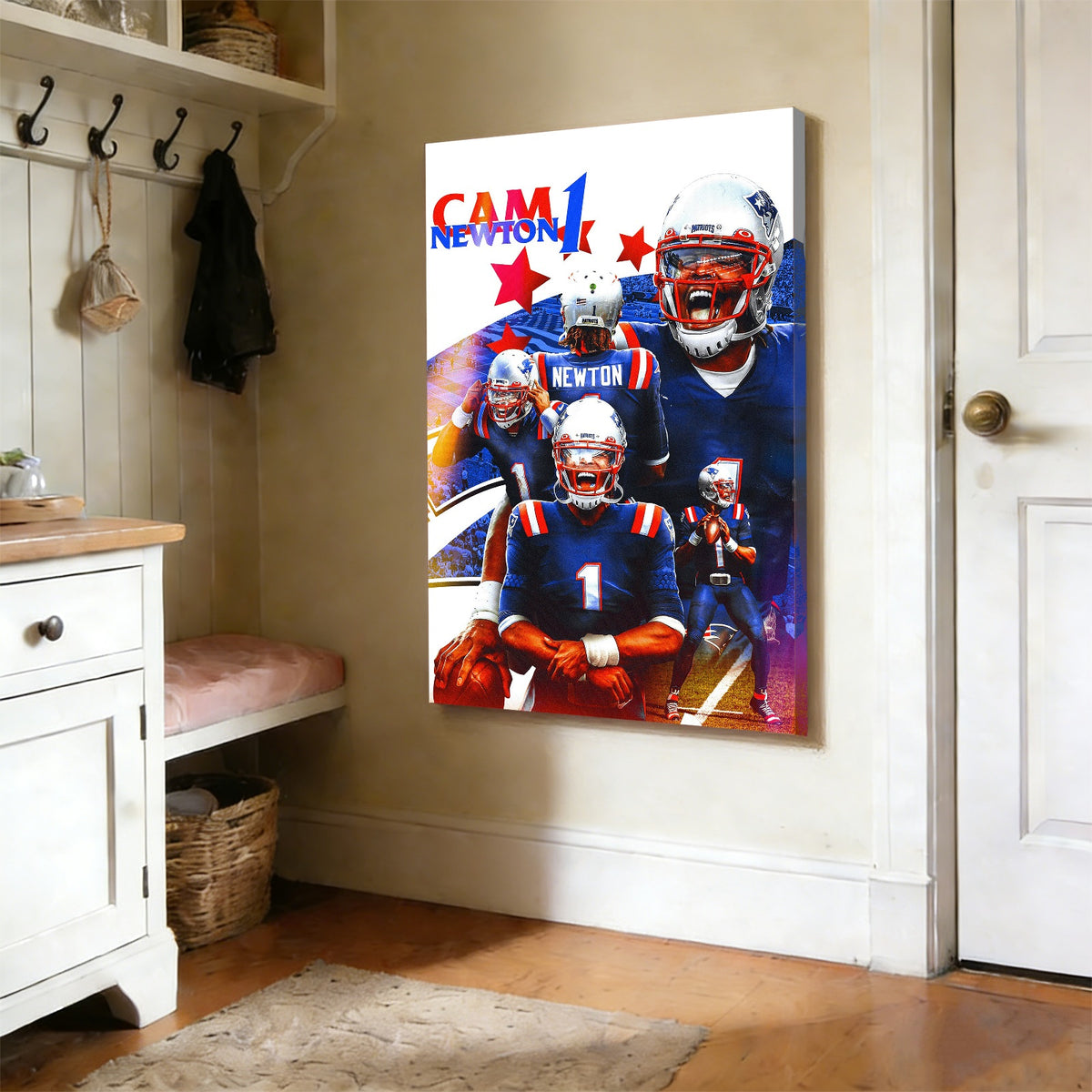 Cam Newton Sports Celebrity Art Deco Poster 1 Canvas Wall Art Poster Decor Gift
