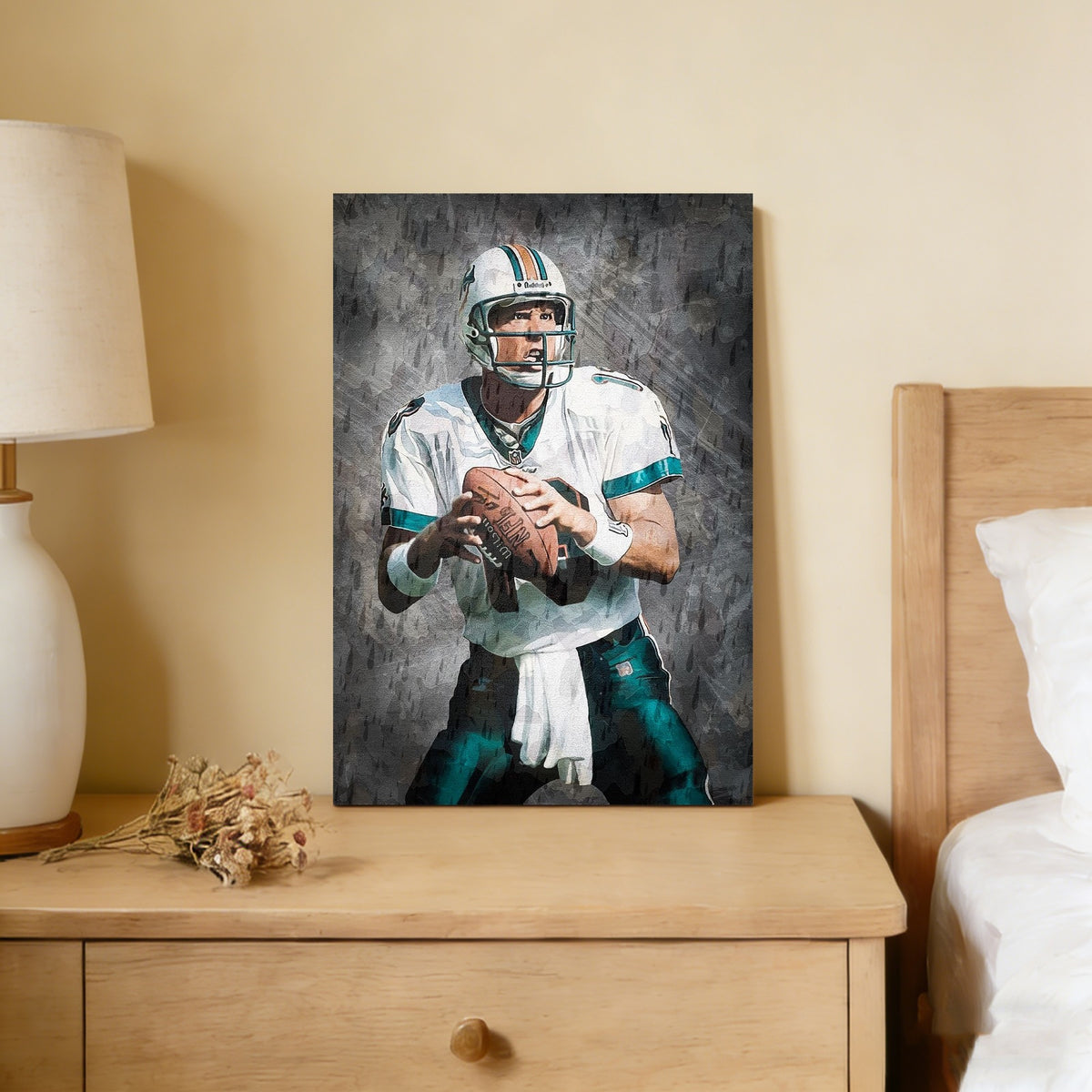 Dan Marino Celebrity Sports Art Poster School Dining Room Decoration 0 Canvas Wall Art Poster Decor Gift