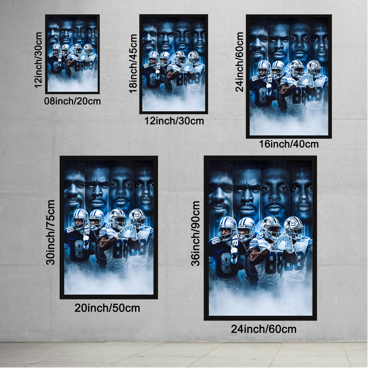 CeeDee Lamb Art Sports Decorative Poster School Dormitory 6 Canvas Wall Art Poster Decor Gift