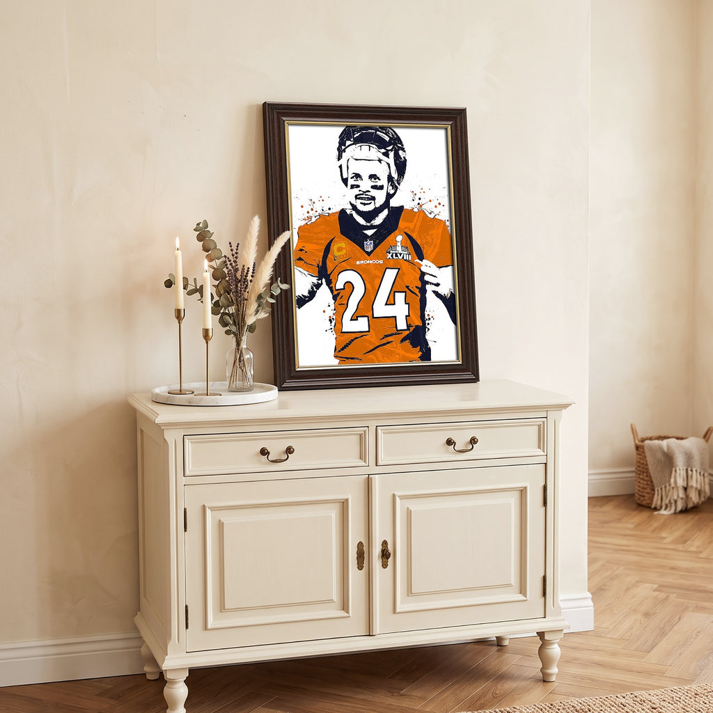 Champ Bailey Celebrity Sports Art Poster School Dining Room Decoration 1 Canvas Wall Art Poster Decor Gift