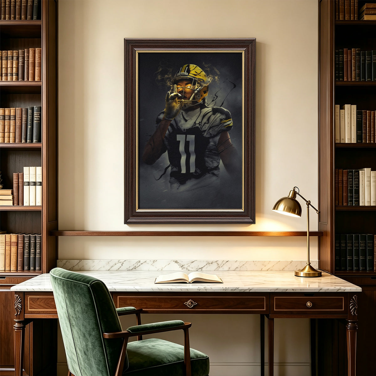 Chase Claypool Art Sports Decorative Poster School Dormitory 0 Canvas Wall Art Poster Decor Gift