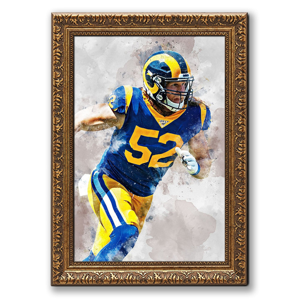 Clay Matthews Celebrity Sports Art Poster School Dining Room Decoration 3 Canvas Wall Art Poster Decor Gift