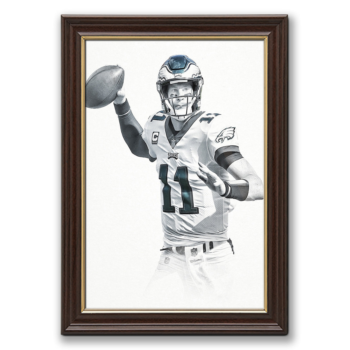 Carson Wentz Art Sports Decorative Poster School Dormitory 9 Canvas Wall Art Poster Decor Gift