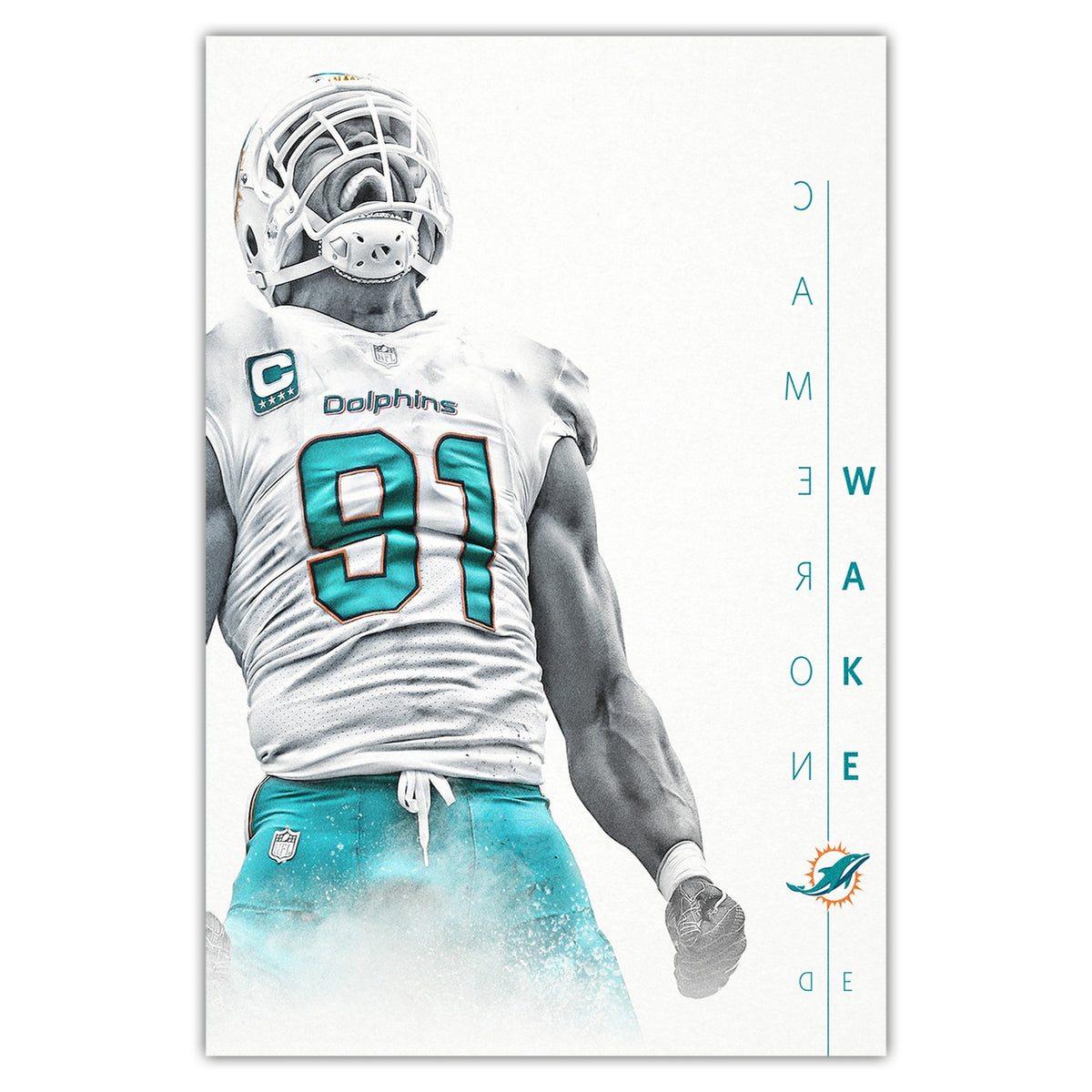 Cameron Wake Celebrity Sports Art Poster School Dining Room Decoration 0 Canvas Wall Art Poster Decor Gift