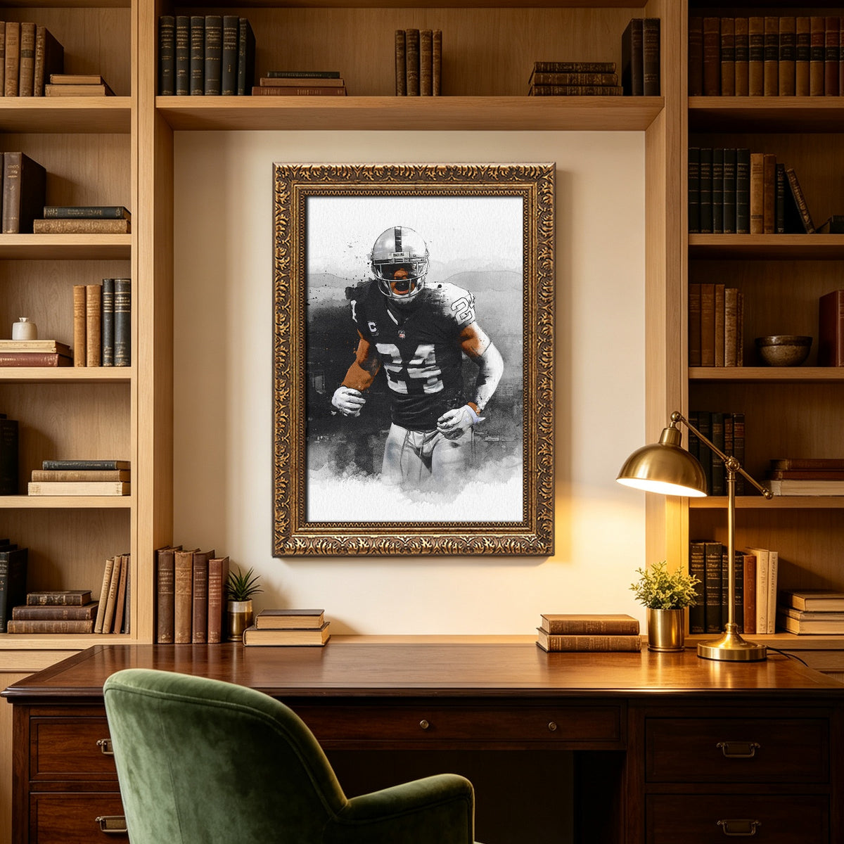 Charles Woodson Art Sports Decorative Poster School Dormitory 2 Canvas Wall Art Poster Decor Gift