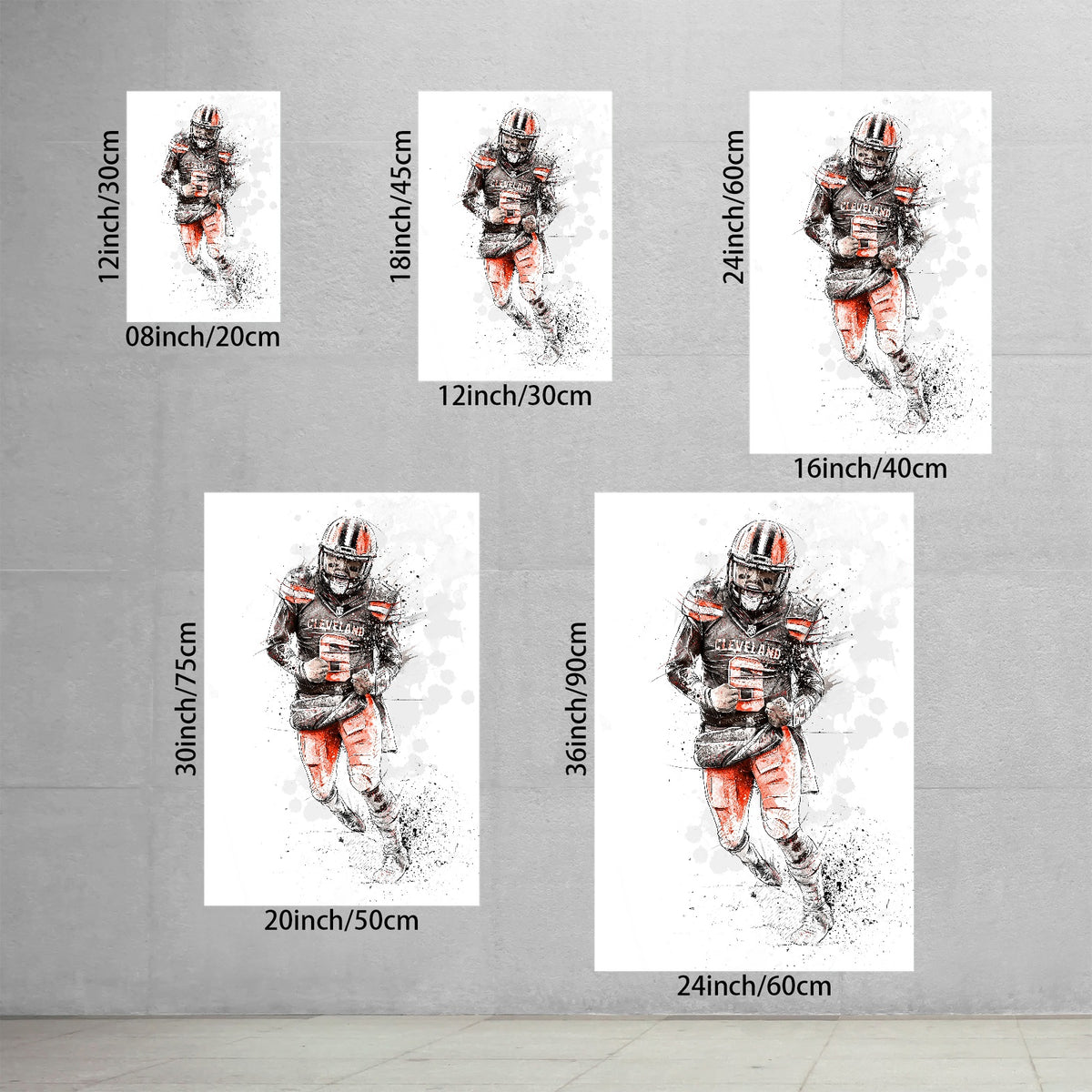 Baker Mayfield Art Sports Decorative Poster School Dormitory 0 Canvas Wall Art Poster Decor Gift