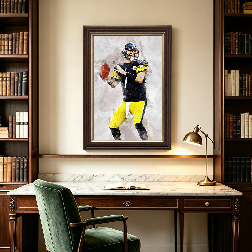 Ben Roethlisberger Celebrity Sports Art Poster School Dining Room Decoration 8 Canvas Wall Art Poster Decor Gift