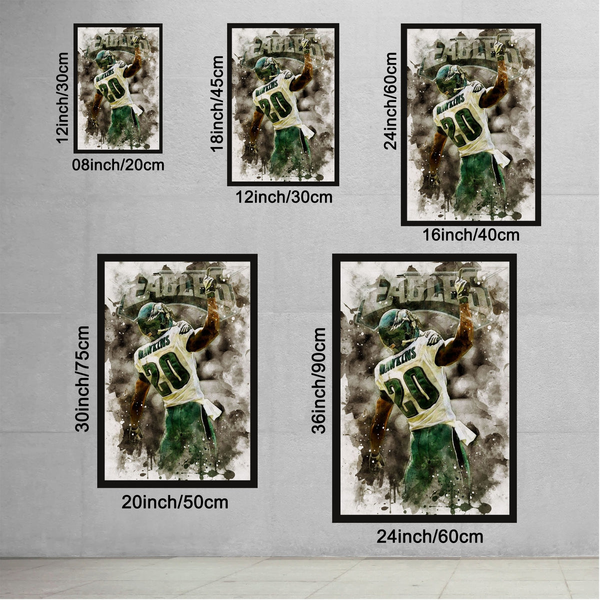 Brian Dawkins Art Poster 10 Canvas Wall Art Poster Decor Gift