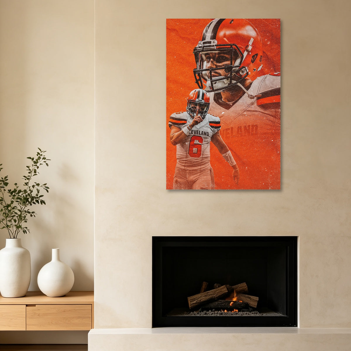 Baker Mayfield Sports Celebrity Art Deco Poster 7 Canvas Wall Art Poster Decor Gift