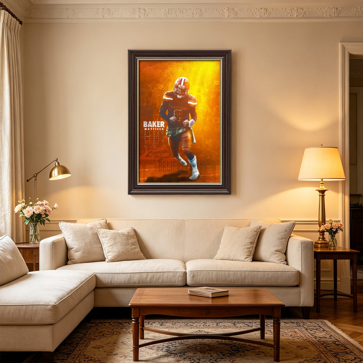 Baker Mayfield Sports Celebrity Art Deco Poster 8 Canvas Wall Art Poster Decor Gift