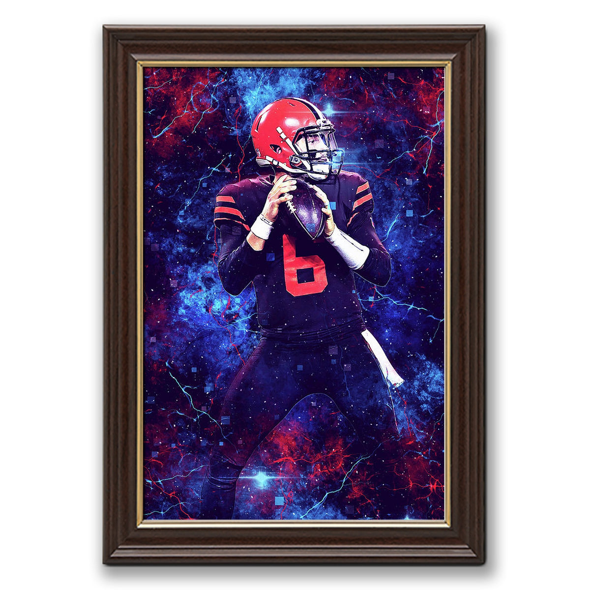 Baker Mayfield Sports Celebrity Art Deco Poster 2 Canvas Wall Art Poster Decor Gift