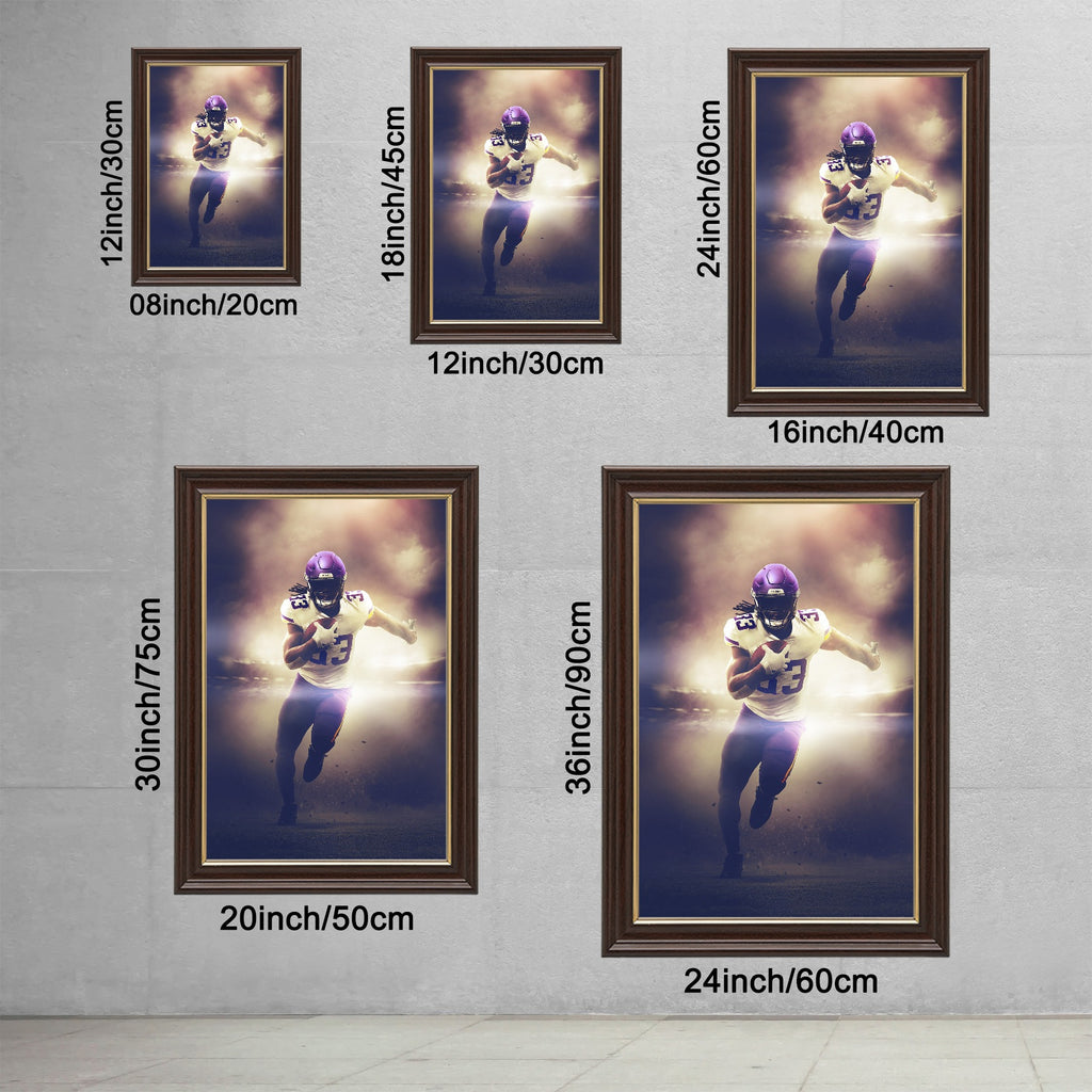 Dalvin Cook Art Sports Decorative Poster School Dormitory 7 Canvas Wall Art Poster Decor Gift