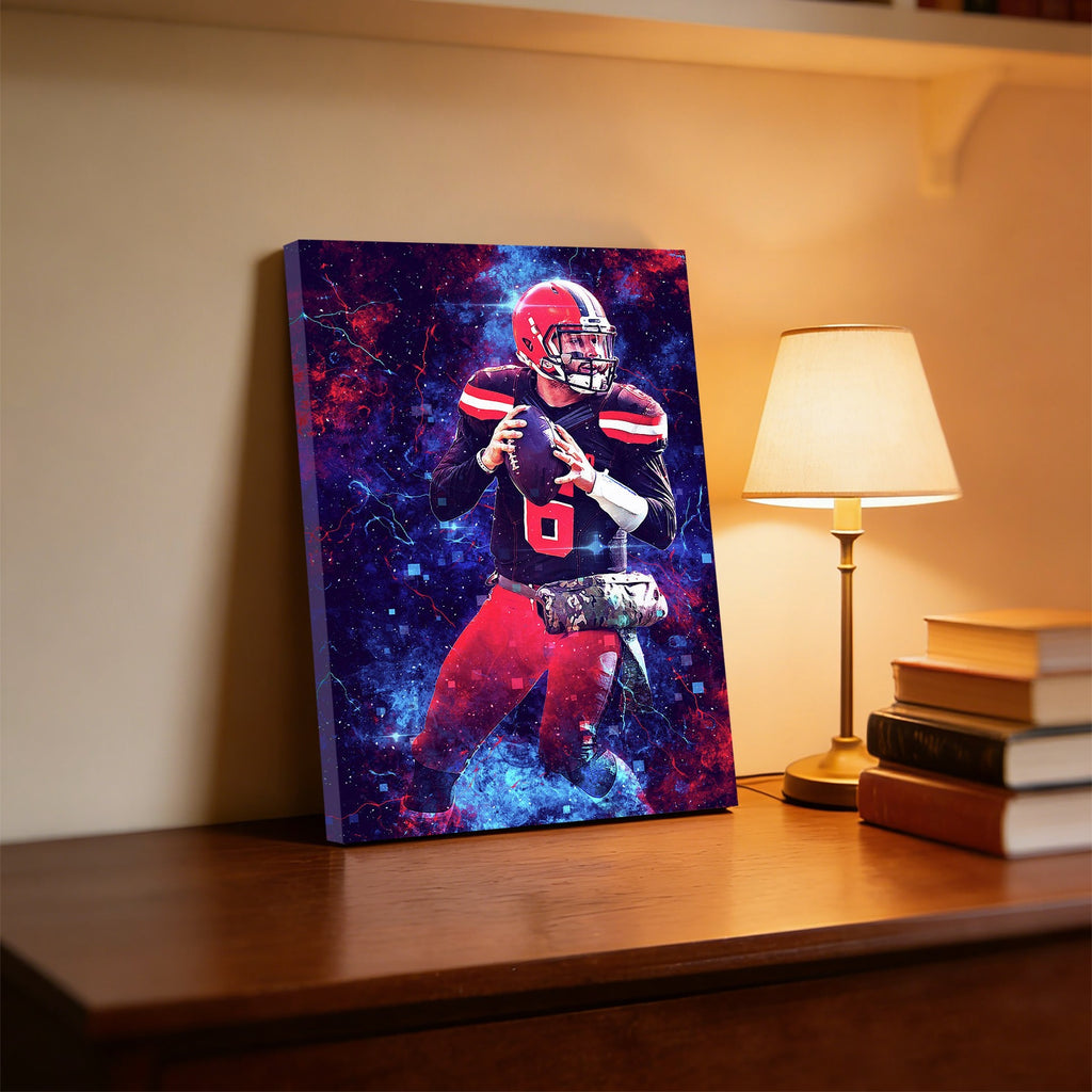 Baker Mayfield Sports Celebrity Art Deco Poster 3 Canvas Wall Art Poster Decor Gift