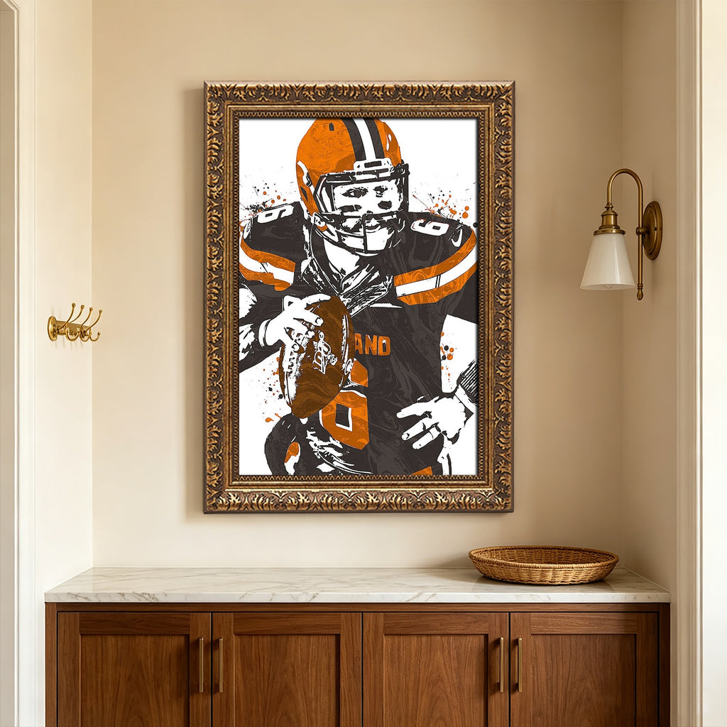 Baker Mayfield Art Poster 1 Canvas Wall Art Poster Decor Gift