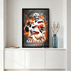 Baker Mayfield Sports Celebrity Art Deco Poster 10 Canvas Wall Art Poster Decor Gift