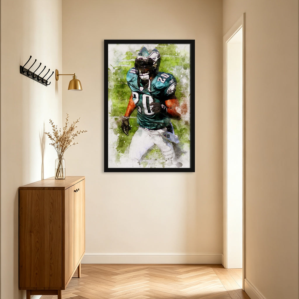 Brian Dawkins Art Poster 1 Canvas Wall Art Poster Decor Gift