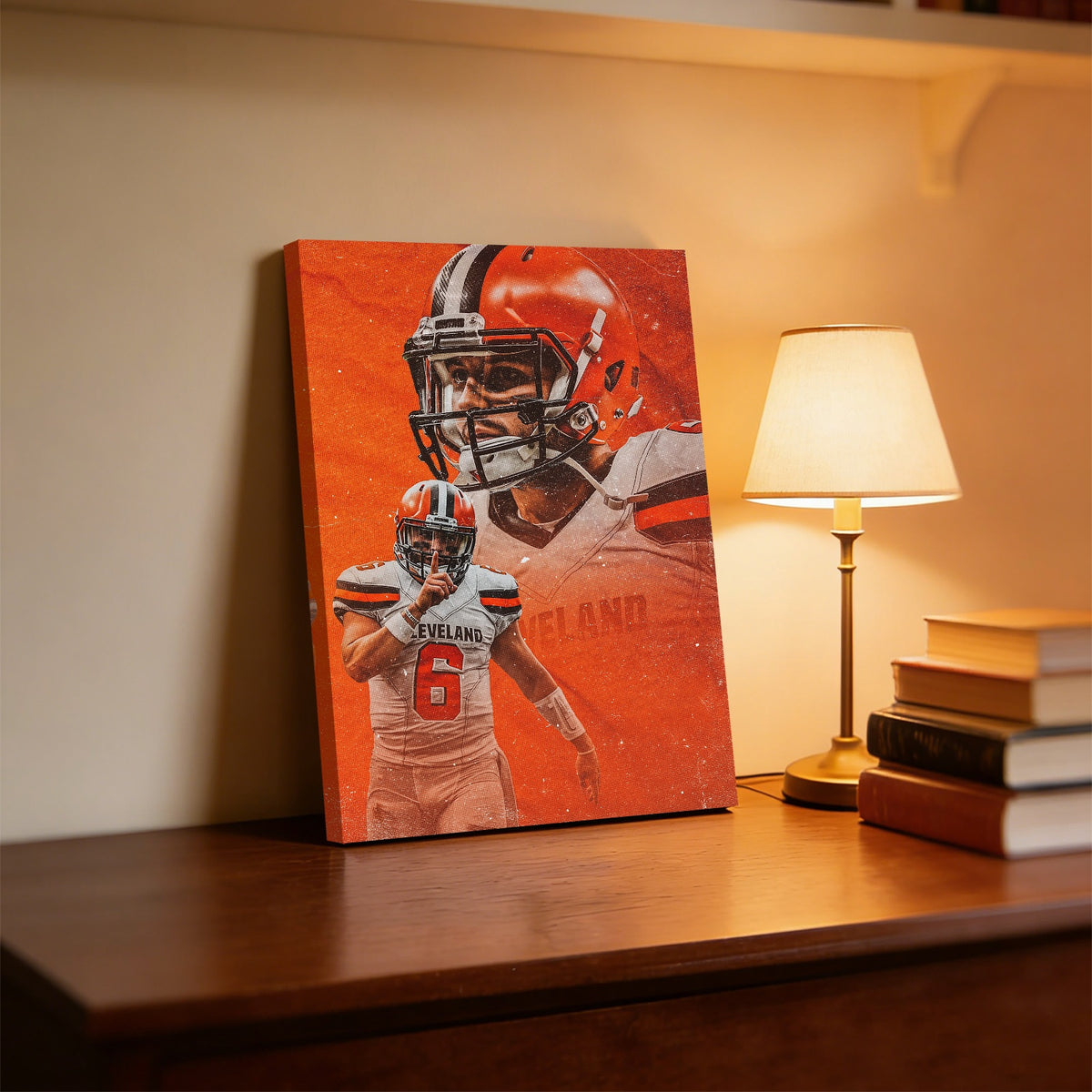Baker Mayfield Sports Celebrity Art Deco Poster 7 Canvas Wall Art Poster Decor Gift