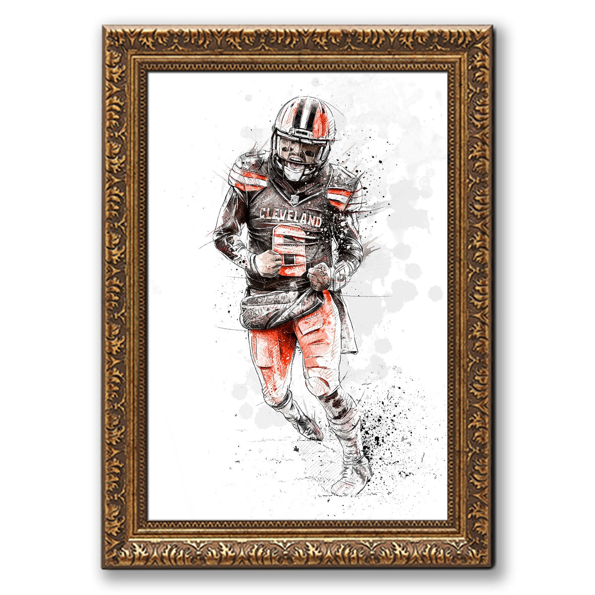 Baker Mayfield Art Sports Decorative Poster School Dormitory 0 Canvas Wall Art Poster Decor Gift