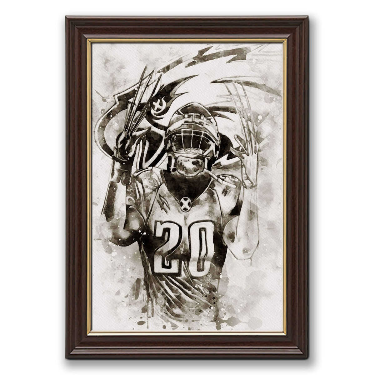 Brian Dawkins Art Poster 5 Canvas Wall Art Poster Decor Gift