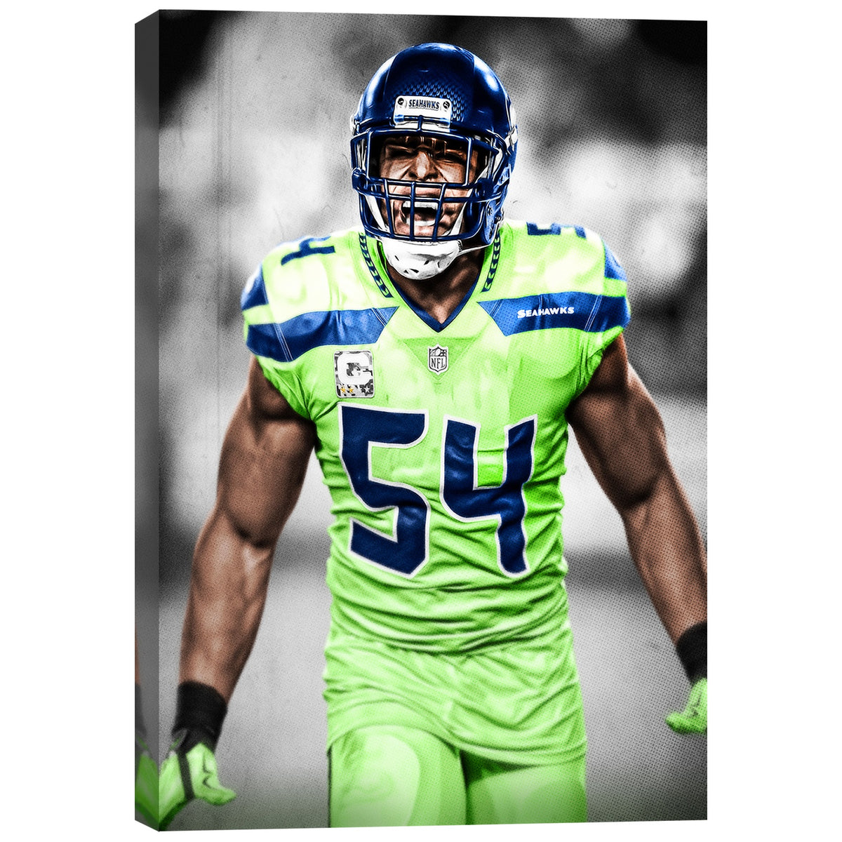 Bobby Wagner Art Sports Decorative Poster School Dormitory 7 Canvas Wall Art Poster Decor Gift