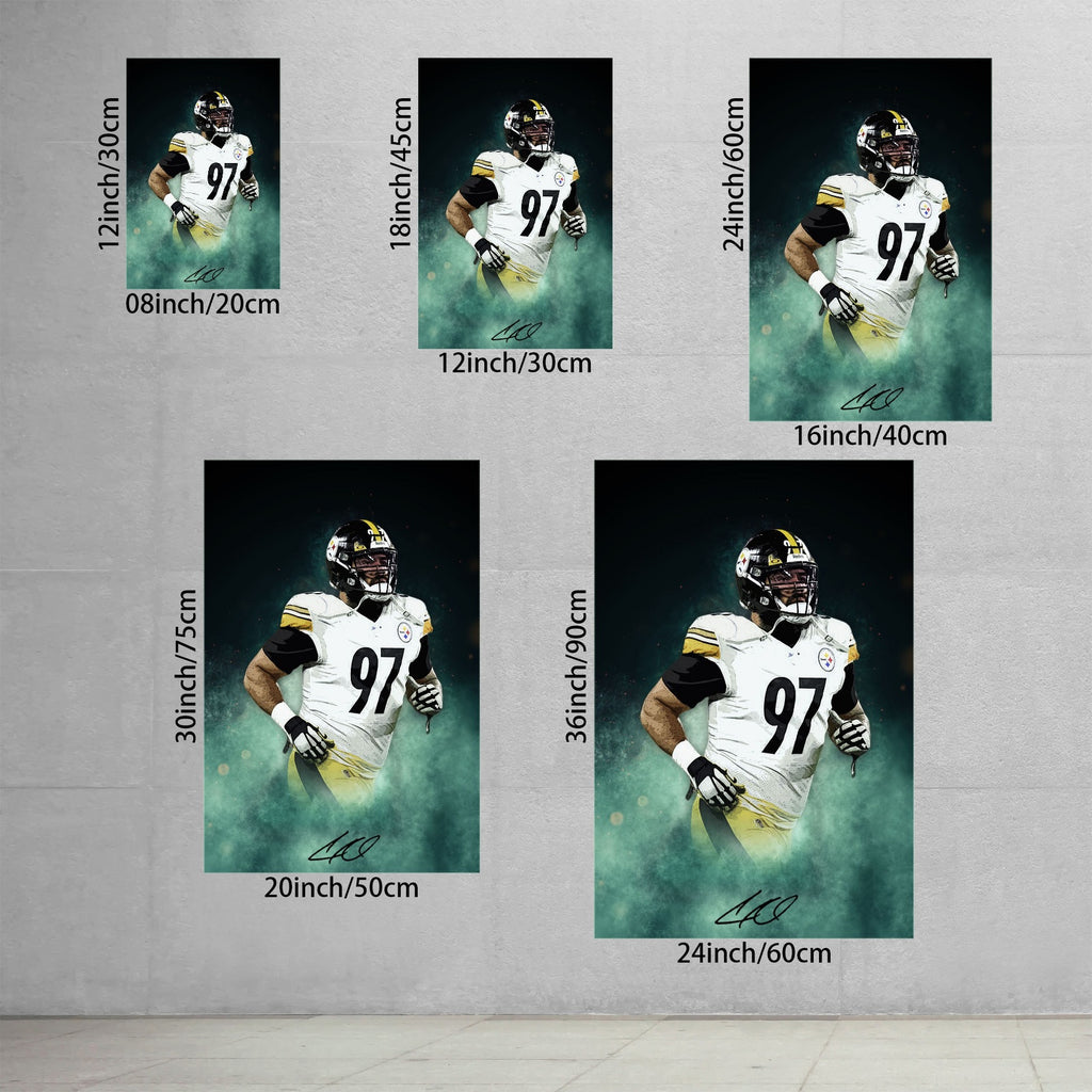 Cameron Heyward Celebrity Sports Art Poster School Dining Room Decoration 4 Canvas Wall Art Poster Decor Gift