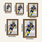 Clay Matthews Celebrity Sports Art Poster School Dining Room Decoration 3 Canvas Wall Art Poster Decor Gift