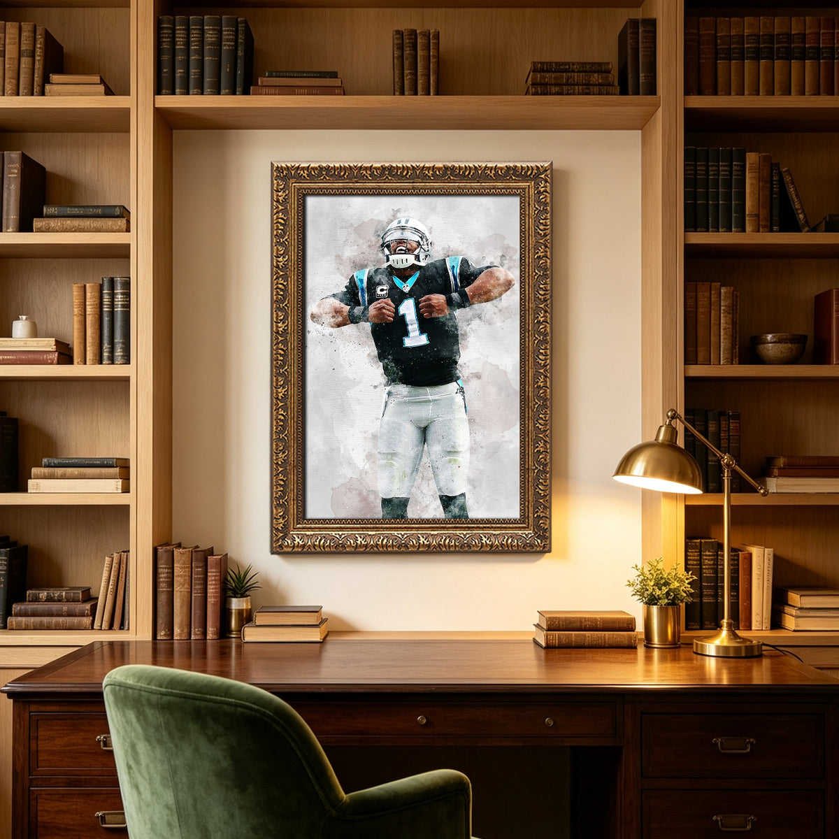 Cam Newton Celebrity Sports Art Poster School Dining Room Decoration 5 Canvas Wall Art Poster Decor Gift