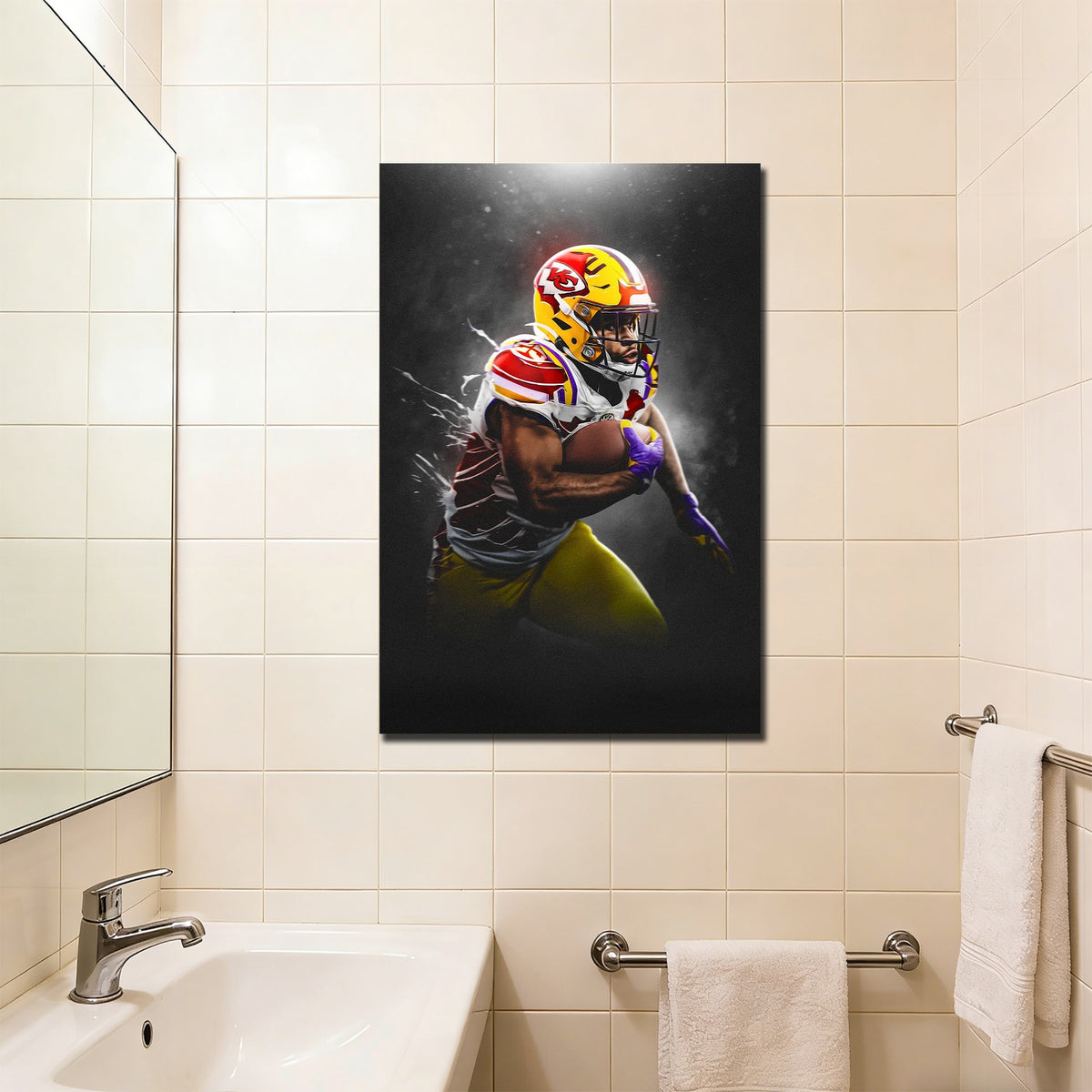 Clyde Edwards Helaire Art Sports Decorative Poster School Dormitory 3 Canvas Wall Art Poster Decor Gift