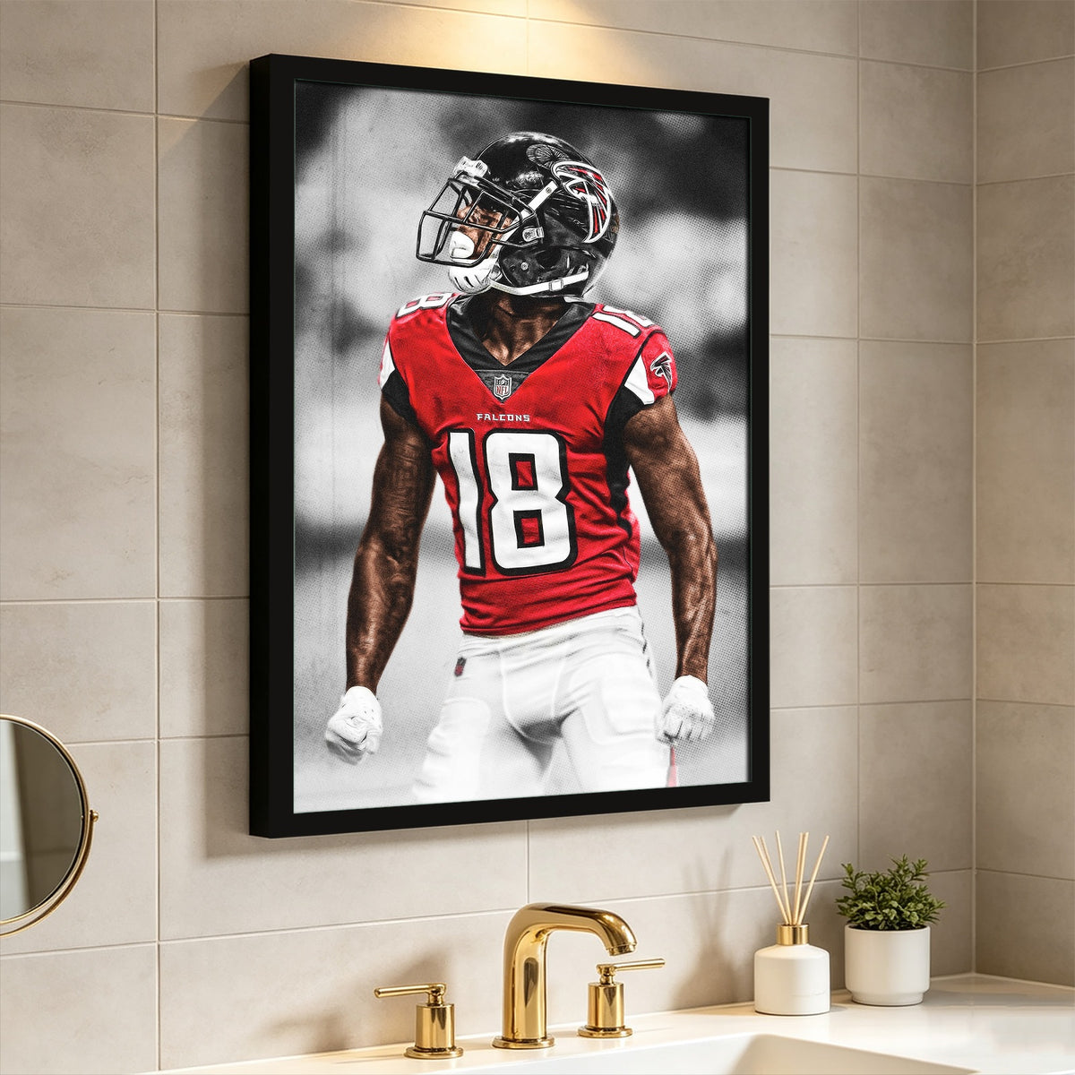 Calvin Ridley Art Sports Decorative Poster School Dormitory 9 Canvas Wall Art Poster Decor Gift