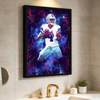 Dak Prescott Sports Celebrity Art Deco Poster 2 Canvas Wall Art Poster Decor Gift