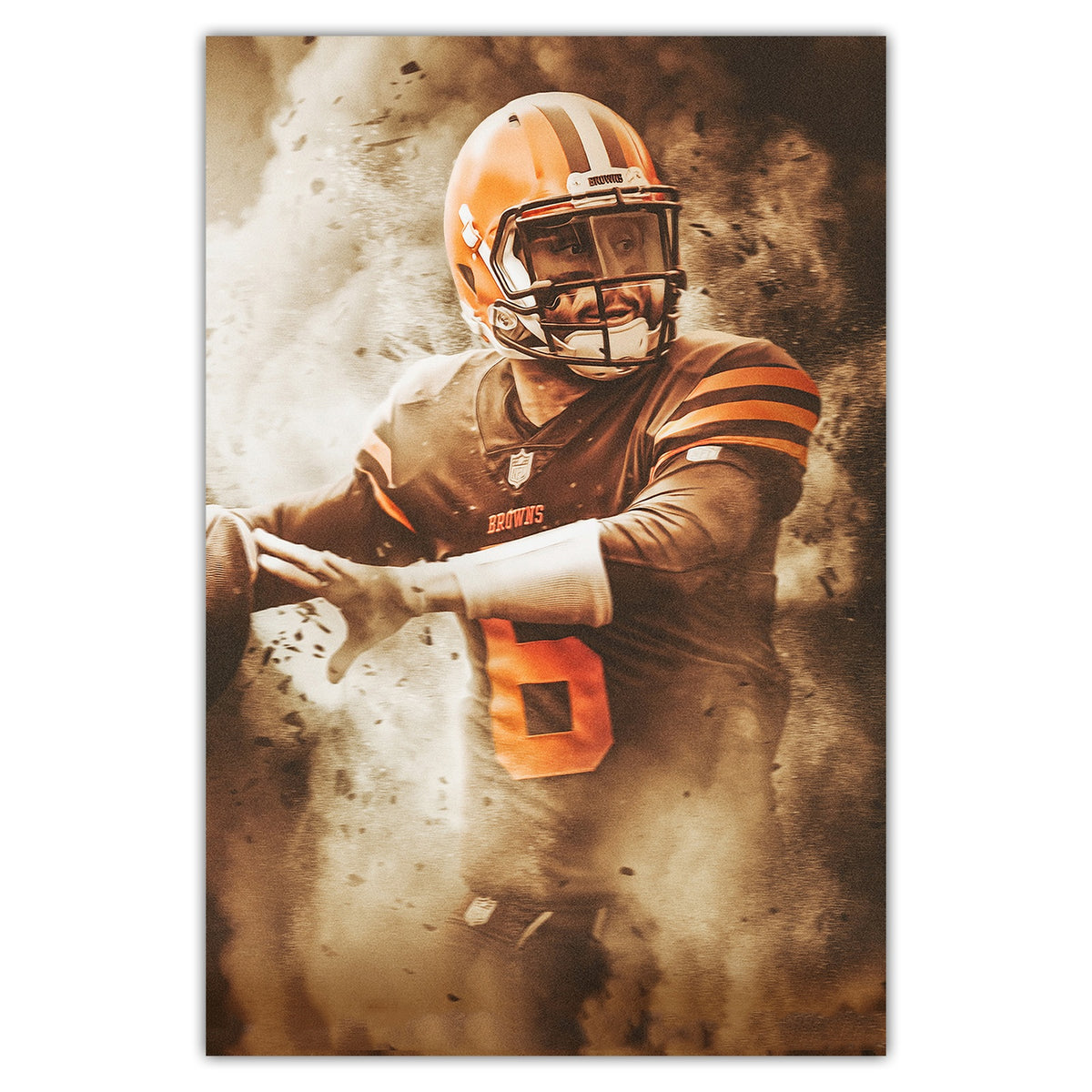 Baker Mayfield Art Sports Decorative Poster School Dormitory 3 Canvas Wall Art Poster Decor Gift