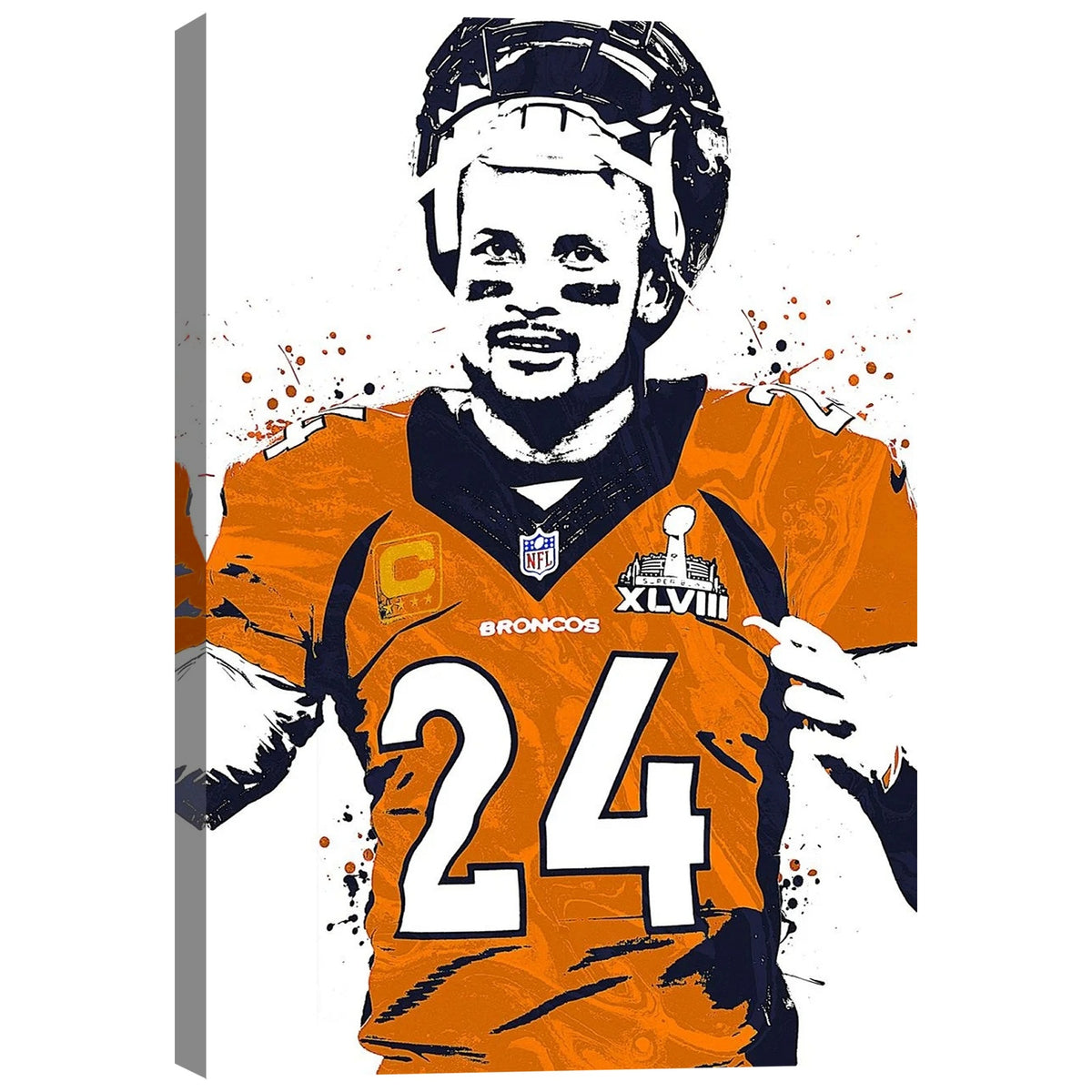 Champ Bailey Art Poster 1 Canvas Wall Art Poster Decor Gift