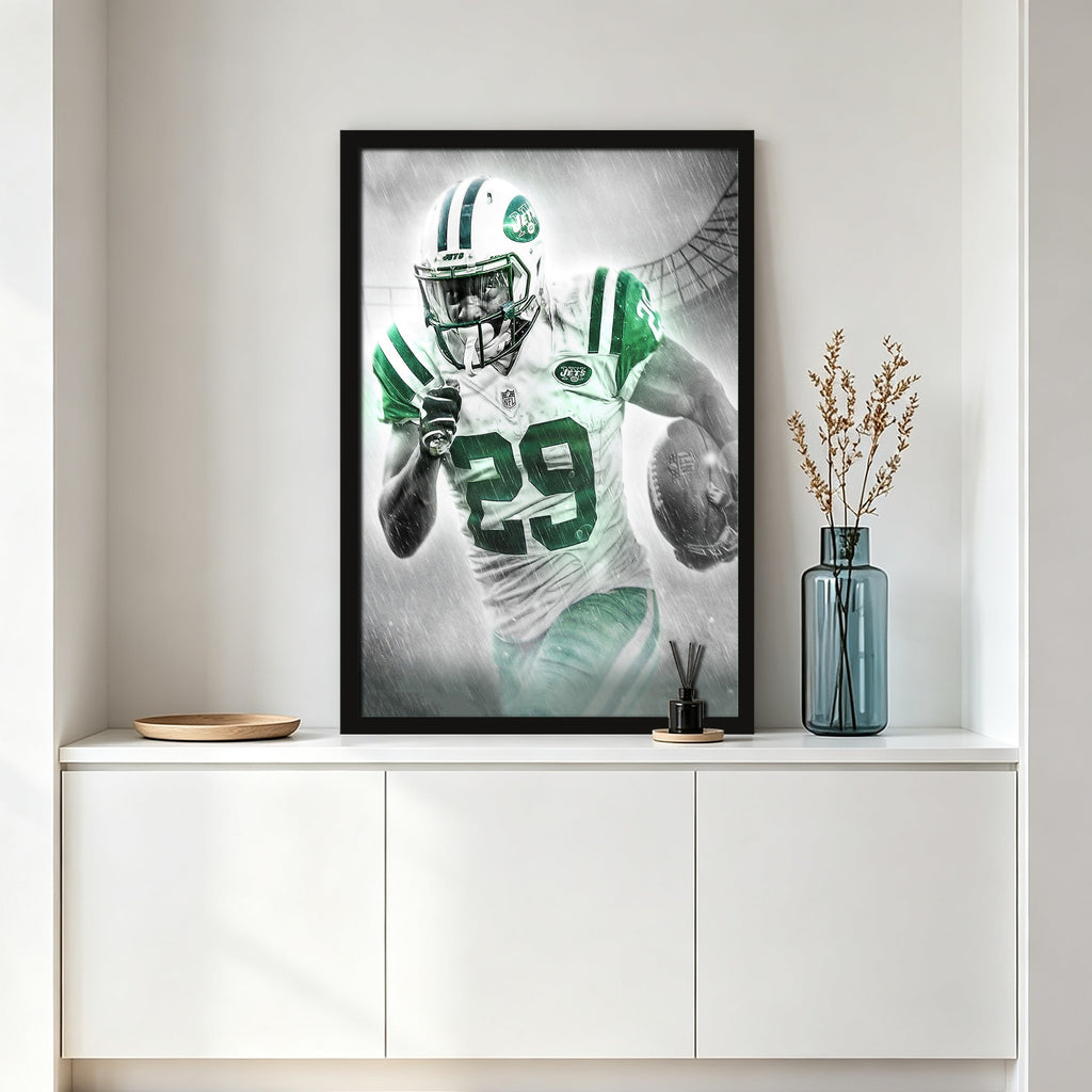 Bilal Powell Art Sports Decorative Poster School Dormitory 0 Canvas Wall Art Poster Decor Gift