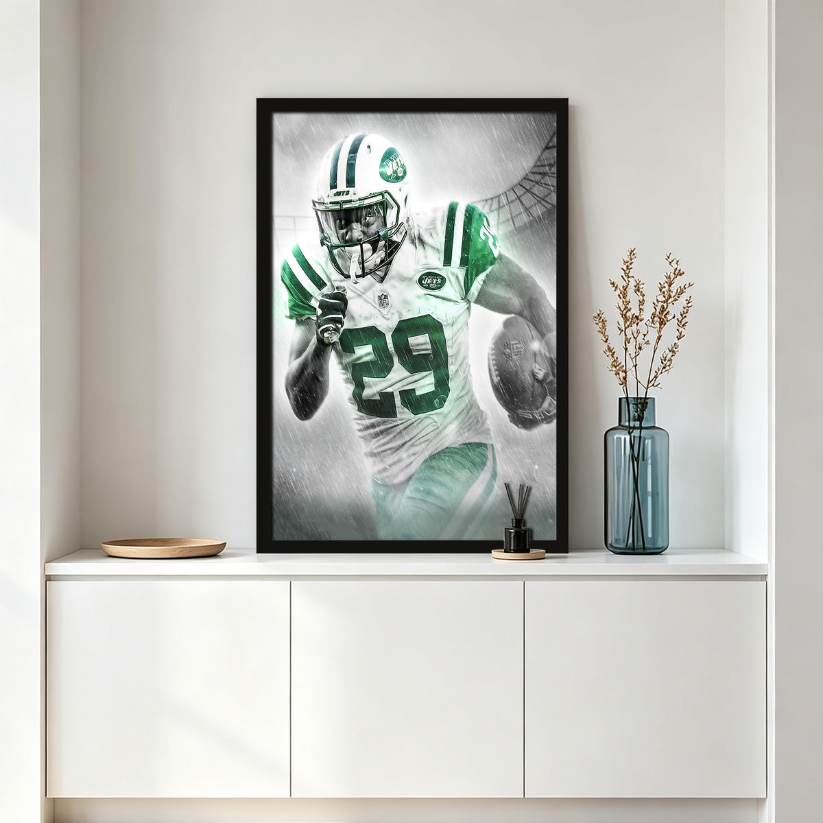 Bilal Powell Art Sports Decorative Poster School Dormitory 0 Canvas Wall Art Poster Decor Gift