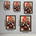 Baker Mayfield Celebrity Sports Art Poster School Dining Room Decoration 3 Canvas Wall Art Poster Decor Gift