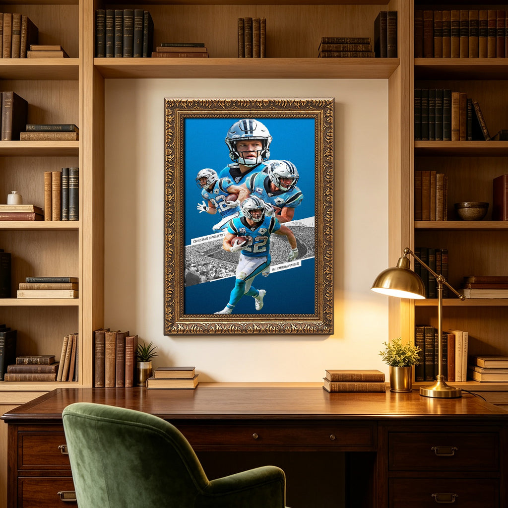 Christian McCaffrey Celebrity Sports Art Poster School Dining Room Decoration 0 Canvas Wall Art Poster Decor Gift
