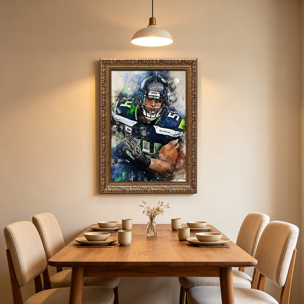 Bobby Wagner Celebrity Sports Art Poster School Dining Room Decoration 1 Canvas Wall Art Poster Decor Gift
