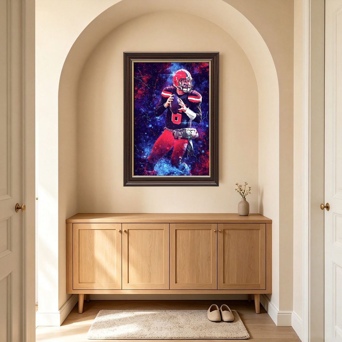 Baker Mayfield Sports Celebrity Art Deco Poster 3 Canvas Wall Art Poster Decor Gift