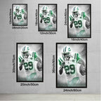 Bilal Powell Art Sports Decorative Poster School Dormitory 0 Canvas Wall Art Poster Decor Gift