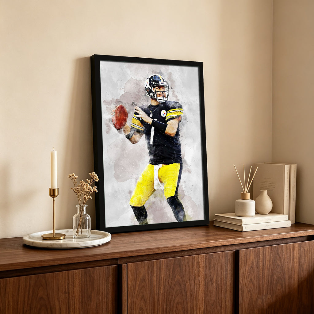 Ben Roethlisberger Celebrity Sports Art Poster School Dining Room Decoration 8 Canvas Wall Art Poster Decor Gift