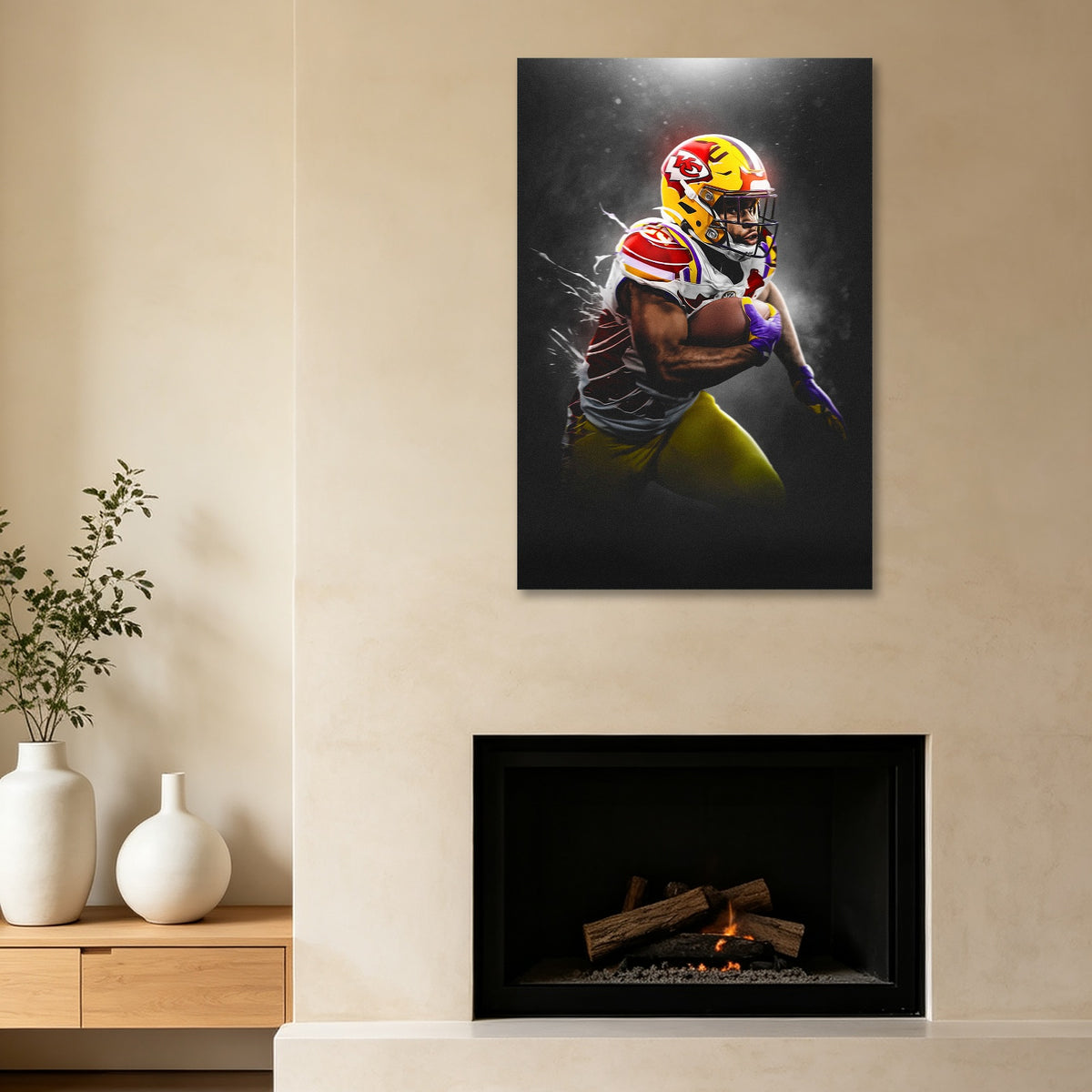 Clyde Edwards Helaire Art Sports Decorative Poster School Dormitory 3 Canvas Wall Art Poster Decor Gift