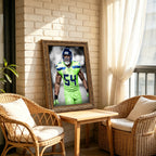 Bobby Wagner Art Sports Decorative Poster School Dormitory 7 Canvas Wall Art Poster Decor Gift