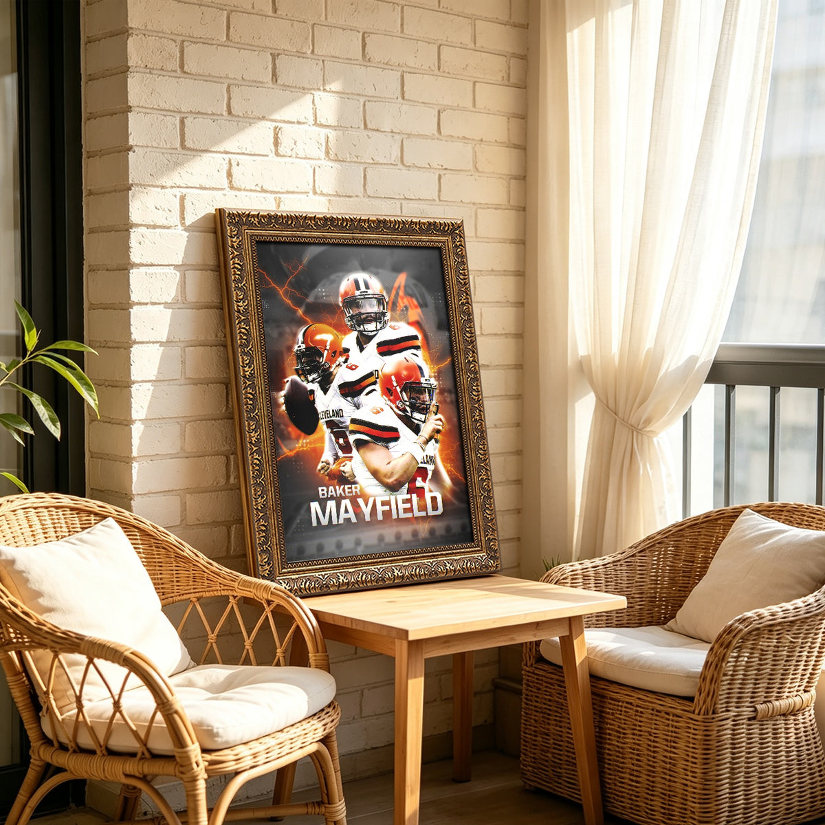 Baker Mayfield Sports Celebrity Art Deco Poster 10 Canvas Wall Art Poster Decor Gift